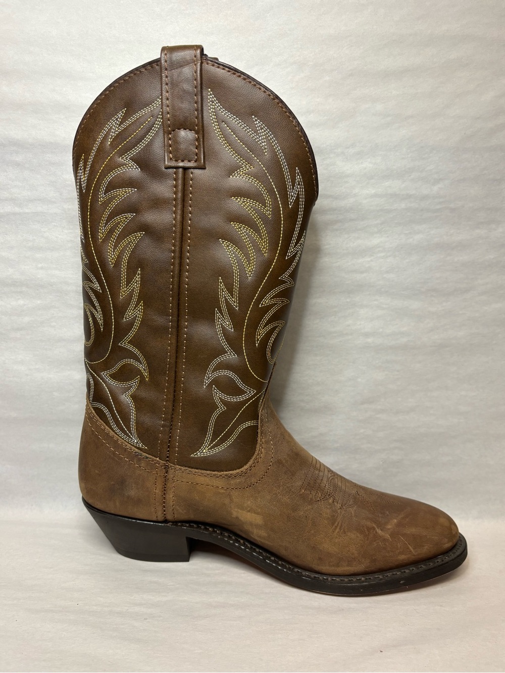 Laredo Kadi Womens Leather Brown Western Cowboy Boots Size 6M Pull On #5964 - Picture 7 of 10
